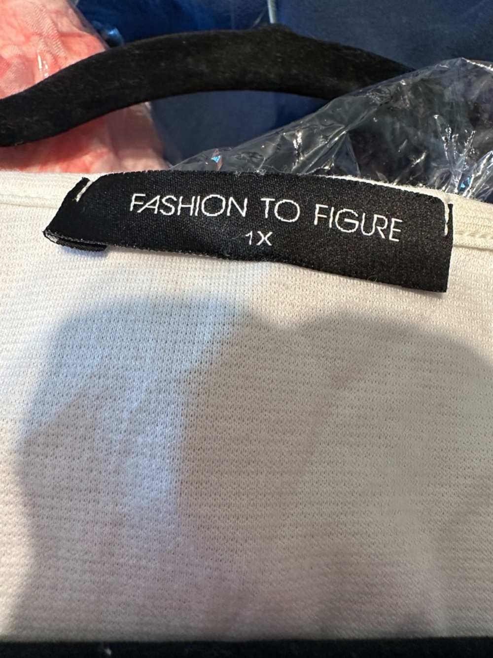Fashion to Figure unique dress with uneven hemline and geometric design. - Picture 4 of 13